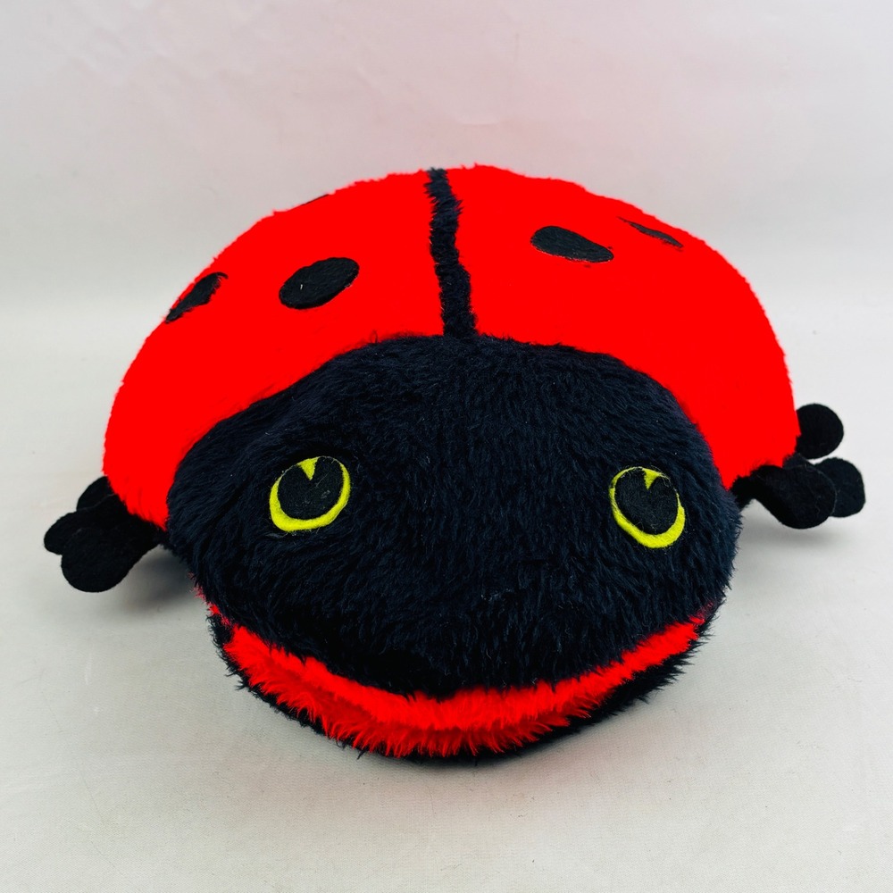 Vintage Pillow Pets Ladybug Plush Red Black Stuffed Animal‎ Pocket Dardenelle